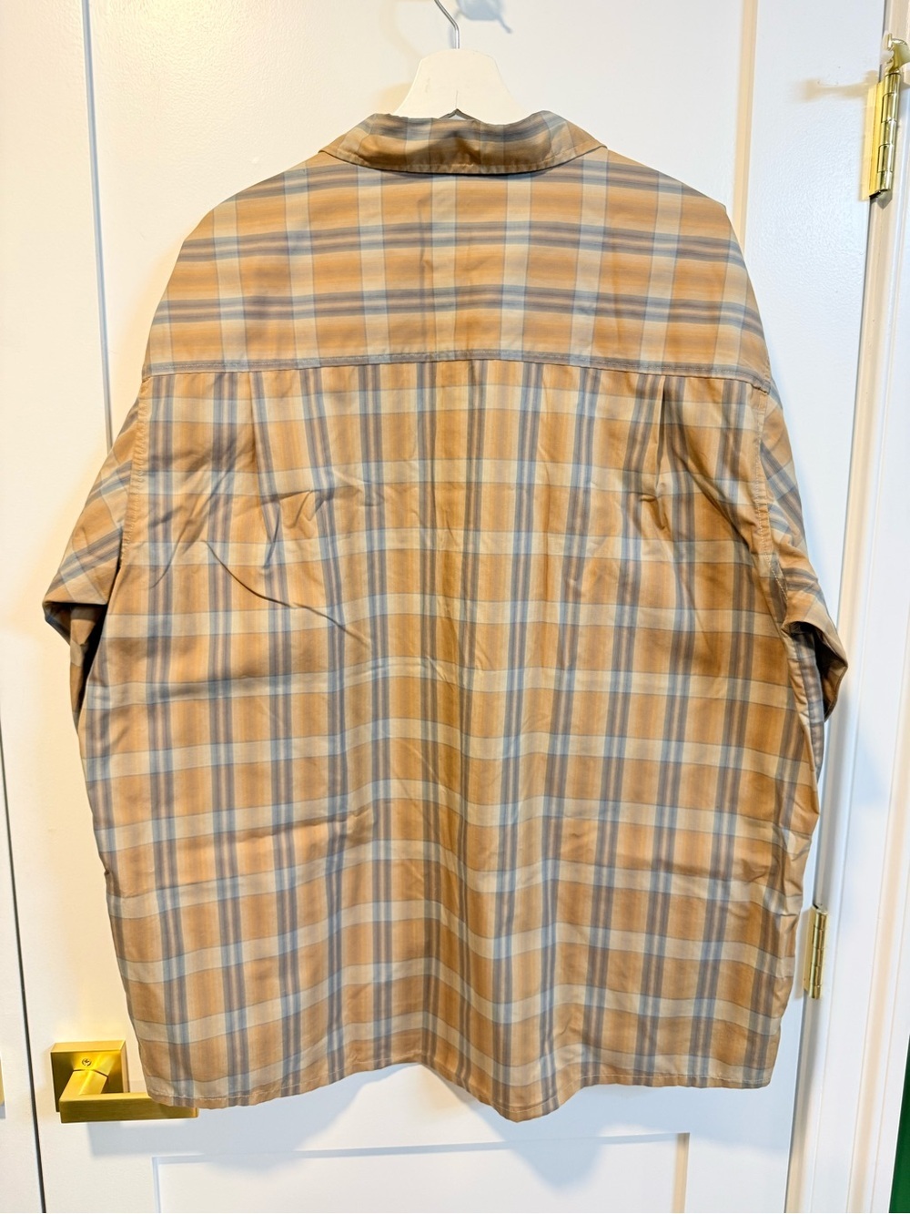REI Men’s Brown & Blue Plaid Button Down Long Sleeve Shirt - Size XL - Picture 4 of 6